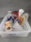 Box of misc glassware