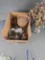 Box of country kitchen items