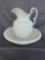 Old ironstone pitcher and bowl