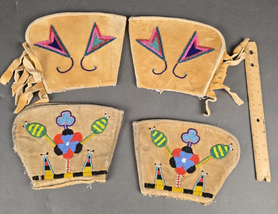 (2) Pairs of beaded glove tops