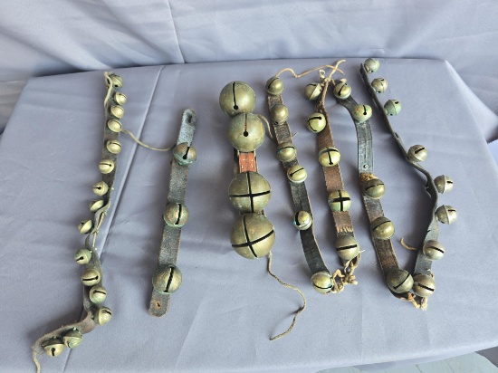 Antique brass ankle bells