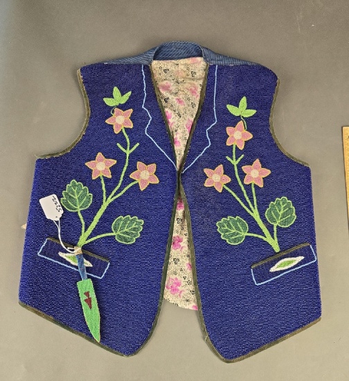 Fully beaded mans vest