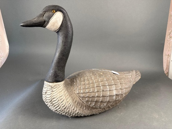 Paper mache Canadian goose decoy