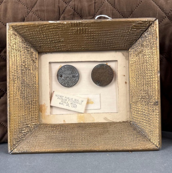 Notary public seal from Peola, Wash.