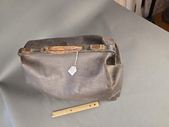 Vintage cowhide duffle bag