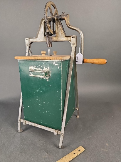 Metal butter churn