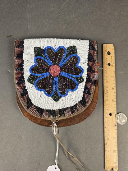Beaded belt purse