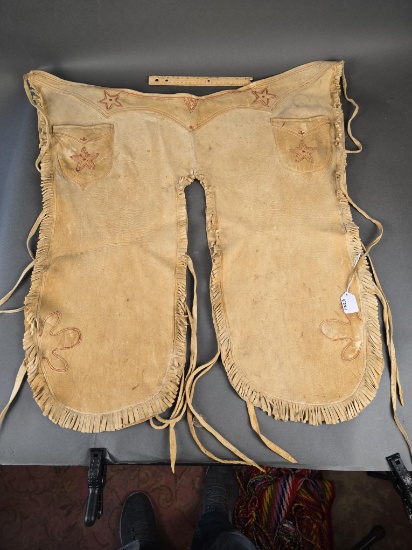 Buckskin cowboy chaps