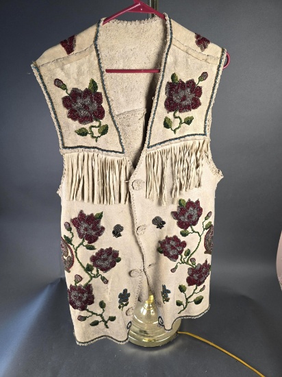 Large beaded vest