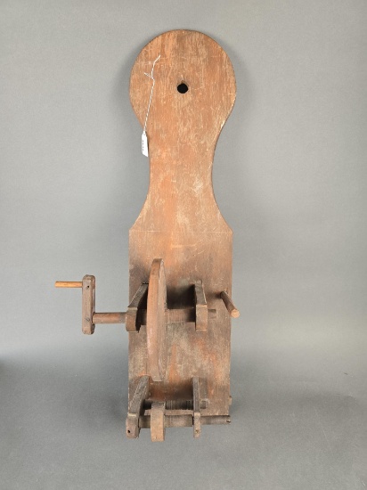 Primitive hand made yarn winder