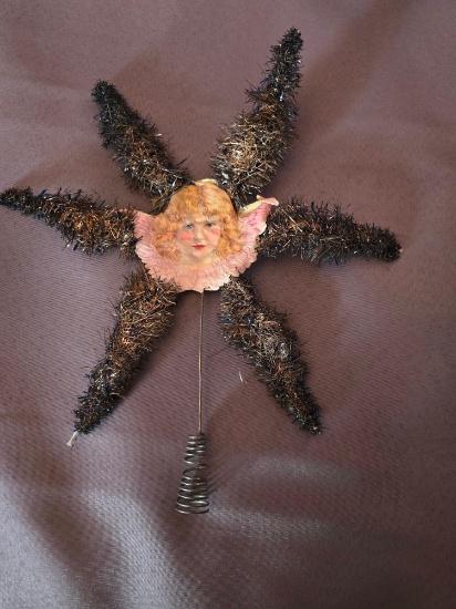 Paper and metal tree topper