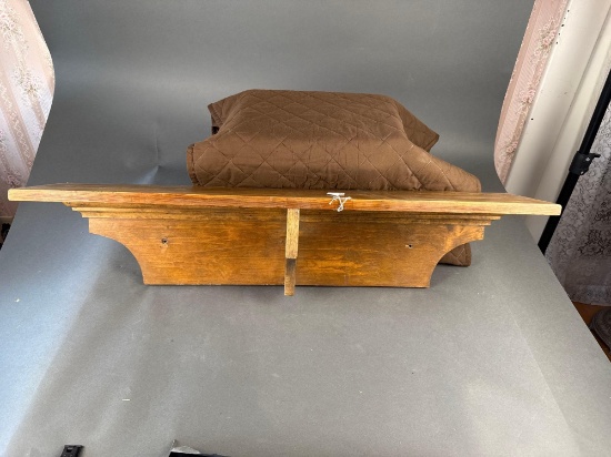 Handmade primitive wall shelf
