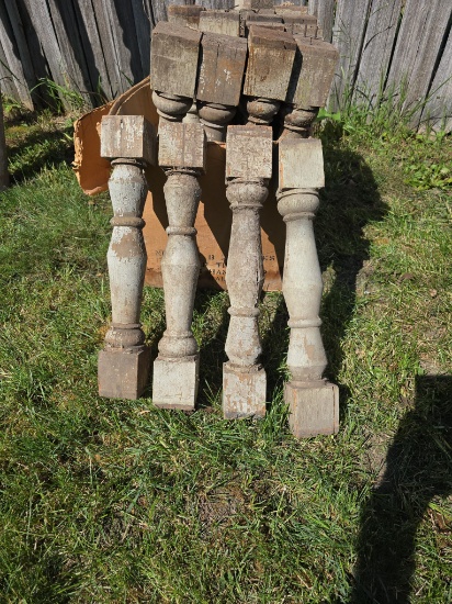 (26) turned porch spindles