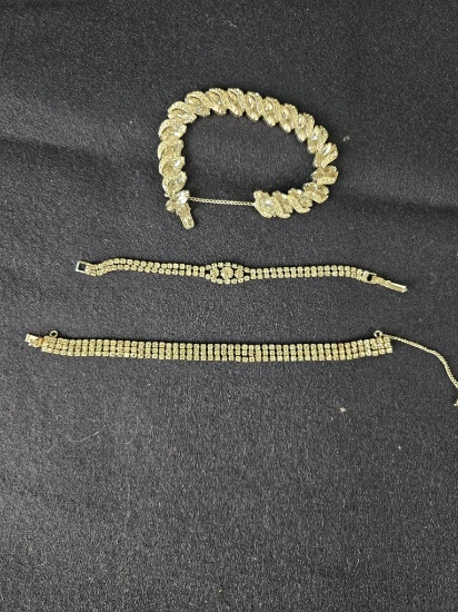(3) rhinestone bracelets