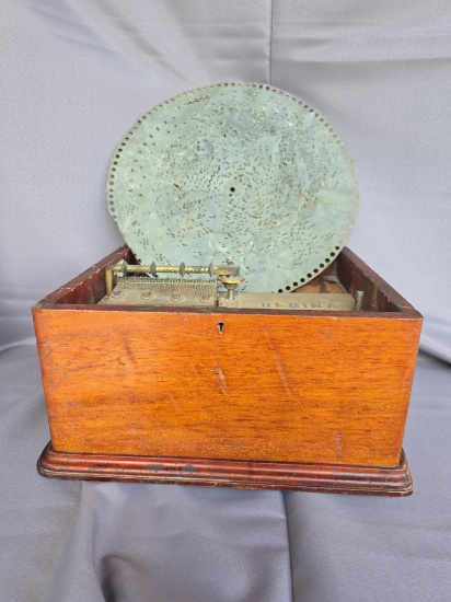 Reginaphone Music Box Missing Lid
