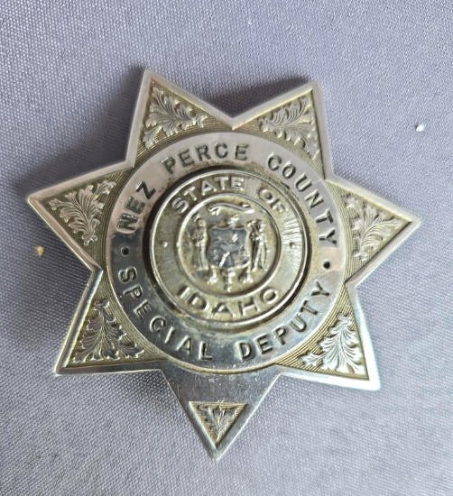 Nez Perce county deputy badge