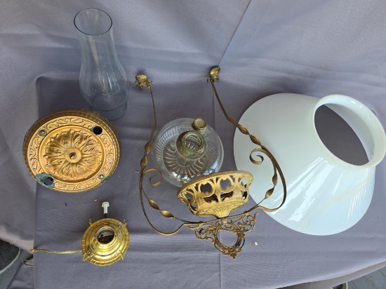 Early hanging kerosene lite fixture