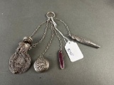 Victorian Chatelaine Partially Sterling