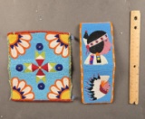Beaded wallet and bag front