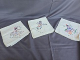 3 native design tea towels