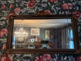 Original wheel etched mirror in original frame