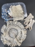 Collection of hand crocheted doilies 1920s-40s