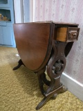Walnut drop leaf table