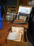 Picture frames from small to very large about 50 frames