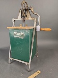 Metal butter churn