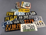 Set of 42 mini state license plates for 1953
