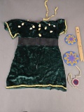 Little girls dress and medallion