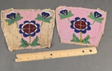 Pair of beaded gauntlet tops