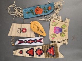 Assorted pieces of beadwork