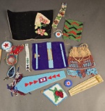 Assorted pieces of beadwork