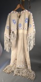 Beaded buckskin dress, southern style