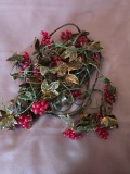 String of early electric cranberry lights 1940's