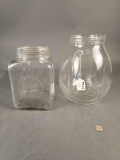 (2) Large Dazey butter churn jars