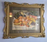 lithograph of assorted fruits, created by James Lee of Chicago in 1904. It'sa still-life