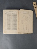Early school book 1877 from Grangeville, Idaho