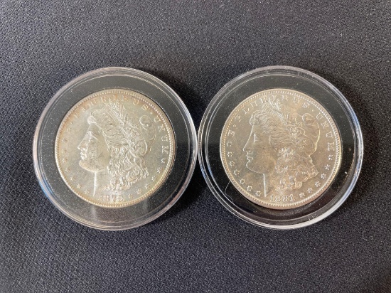 Morgan Silver Dollars Sanfransico 1979 & 1881