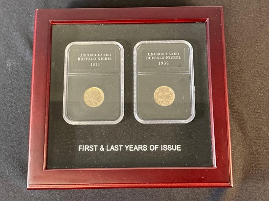 First & Last Years Of Issue Unciculated Buffalo/Indian Head Nickels