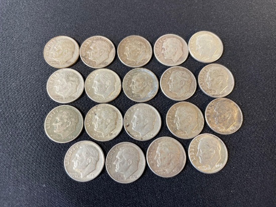 (15)1950's & 1960's Roosevelt dimes