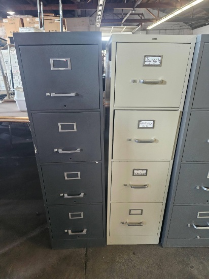 (2) HON 4-Drawer File Cabinets