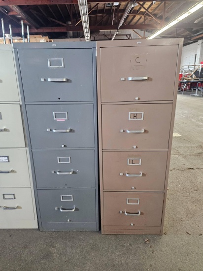 (2) HON 4-Drawer File Cabinets