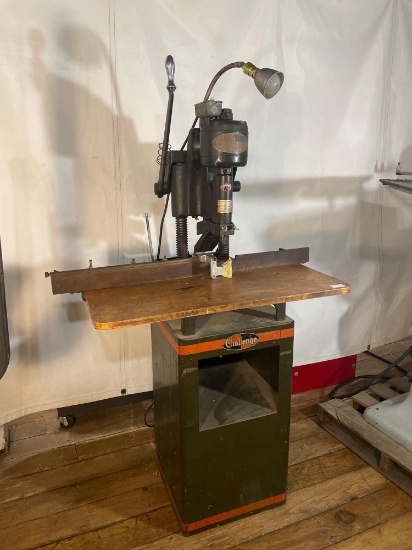 Challenge Machinery Company single-spindle paper drill