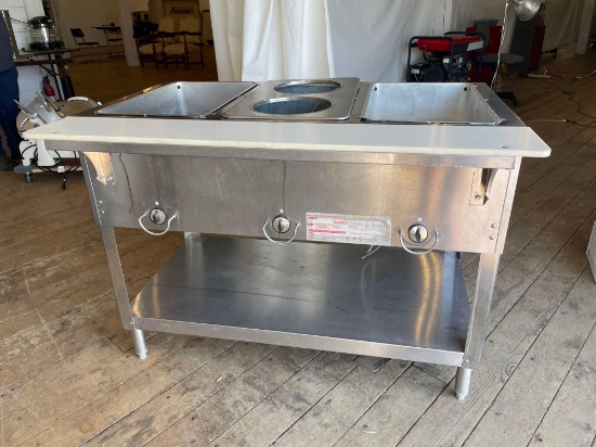 Duke 2-Well w/ Soup Well Center Hot Holder Table