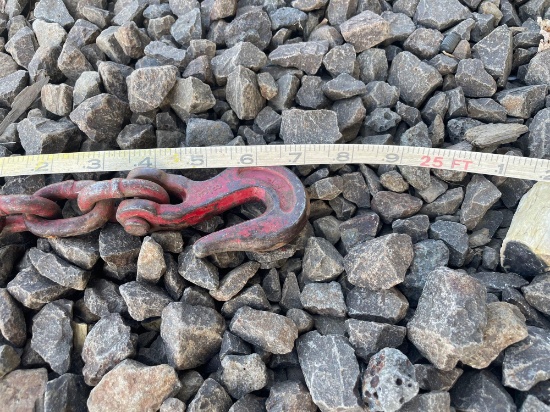 24-1/2'L 3/8" Heavy Duty Chain w/ Clevis Hooks