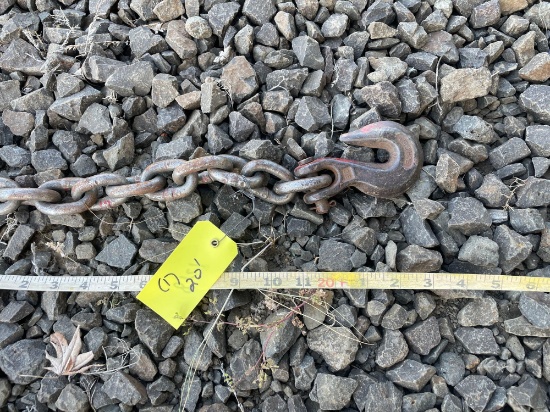 20'L 3/8" Heavy Duty Chain w/ Clevis Hooks