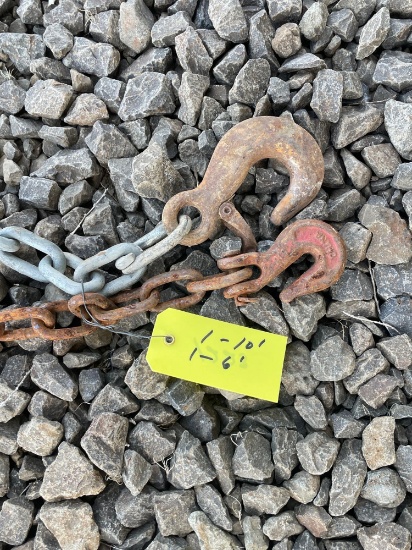 10' & 6' Heavy Duty Chains w/ Clevis Hooks