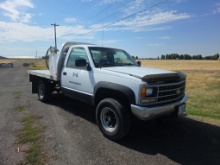 1993 Cheverlet Cheyenne 4x4 w/ CM Aluminum Flatbed Work Boxes & (2) Slip Tanks